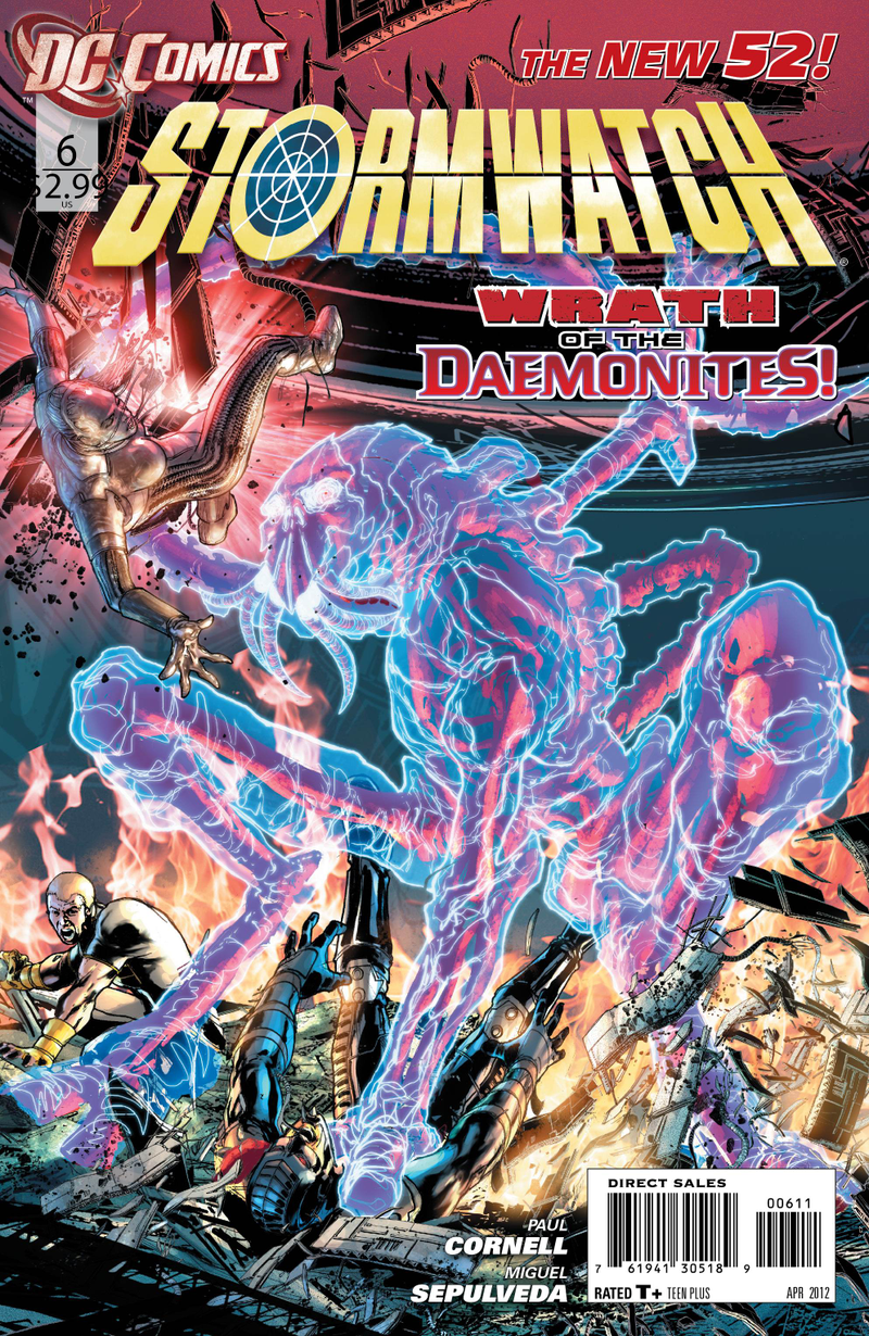 Illustration for article titled Martian Manhunter gets a psychic headache in this sneak peek of DC Comics' Stormwatch